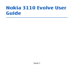 Nokia 3110 Cell Phone User Manual