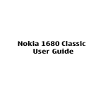 Nokia 1680 Cell Phone User Manual
