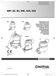 Nilfisk-Advance America 625 Vacuum Cleaner User Manual