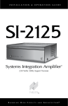 Niles Audio SI-2125 Home Theater System User Manual