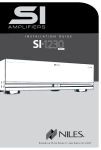 Niles Audio SI-1230 Stereo Amplifier User Manual