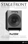 Niles Audio PRO15SW Home Theater System User Manual