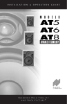 Niles Audio AT5 Speaker User Manual