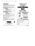 Nighthawk KN-COP-C Carbon Monoxide Alarm User Manual