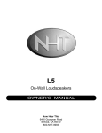 NHT L5 Speaker User Manual