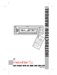 Nextar NCU101 Car Stereo System User Manual