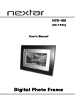 Nextar N7S-100 Digital Photo Frame User Manual