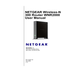 NETGEAR WNR2000 Network Router User Manual