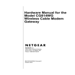 NETGEAR CG814WG Network Router User Manual