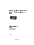 NETGEAR 700 Series Switch User Manual