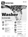 NEC SAV-4 HD Washer User Manual