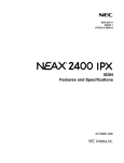 NEC NDA-24311 Answering Machine User Manual