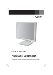 NEC LCD1960NX Car Video System User Manual