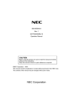 NEC 5020M-16 Server User Manual