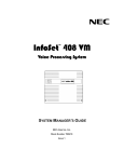 NEC 408 vm Telephone User Manual