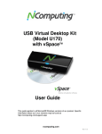 NComputing U170 Computer Drive User Manual