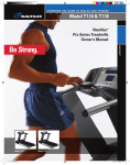 Nautilus T7.18 Treadmill User Manual