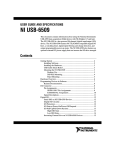 National Instruments NI USB-6509 Computer Drive User Manual