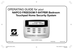 Napco Security Technologies F-64TPBR Home Security System User Manual