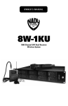 Nady Systems SW-1KU Turntable User Manual