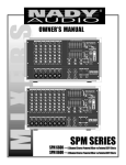 Nady Systems SPM 6600/8600 Music Mixer User Manual