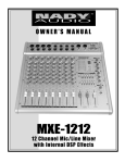 Nady Systems MXE-1212 Network Card User Manual
