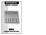 Nady Systems MM4 Musical Instrument User Manual
