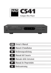 NAD C541 CD Player User Manual