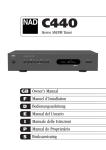 NAD C440 Stereo System User Manual