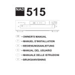 NAD 515 CD Player User Manual