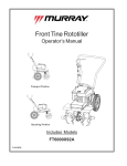 Murray FT6000X92A Tiller User Manual