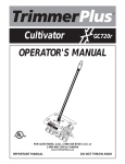 MTD GC720r Cultivator User Manual