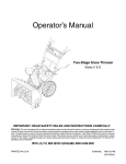 MTD 737-0168 Snow Blower User Manual