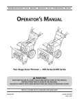 MTD 410R Cultivator User Manual
