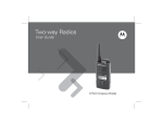 Motorola XTNID Two-Way Radio User Manual