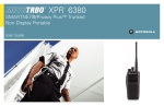 Motorola XPR 6380 Two-Way Radio User Manual