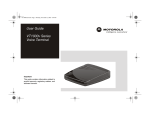 Motorola VT1000v Network Card User Manual