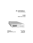 Motorola V.3600 Modem User Manual