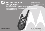 Motorola T6500 Two-Way Radio User Manual