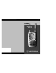 Motorola Spirit GT Two-Way Radio User Manual