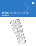 Motorola MC1000 Scanner User Manual