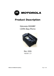 Motorola M800BP Telephone User Manual