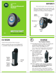 Motorola H9 Bluetooth Headset User Manual