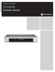 Motorola DCH3200 Car Satellite TV System User Manual