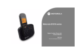 Motorola D1010 Cordless Telephone User Manual