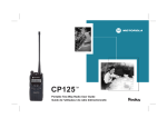 Motorola CP125TM Two-Way Radio User Manual