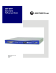 Motorola BSR 2000 Network Router User Manual