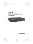 Motorola 305 Satellite TV System User Manual