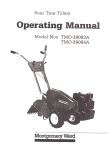 Montgomery Ward TMO-39083A Tiller User Manual