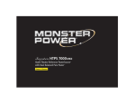 Monster Cable HTPS 7000 MKII Home Theater Screen User Manual